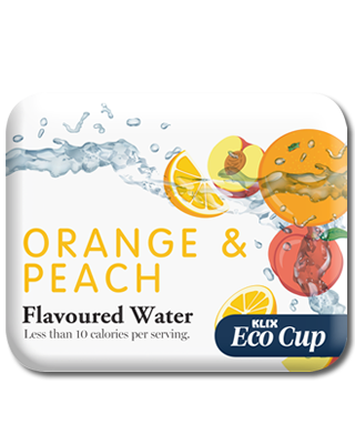 Orange & Peach Drink Paper Cup 7oz  ECO